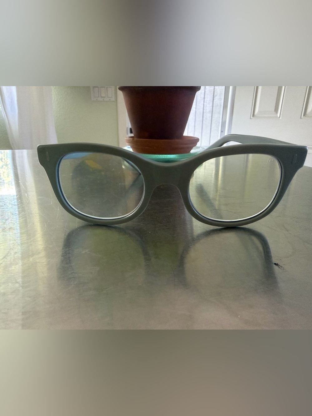 Matte Sage Green Women's Reading Glasses - Unbranded